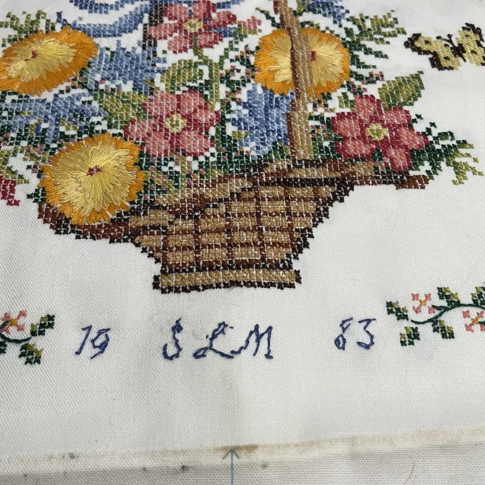 Dimensions Embroidery Cross Stitch 1988 Alphabet Floral Greatest Treasure READ